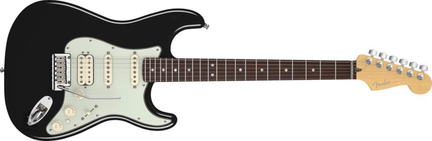 fender american deluxe stratocaster black