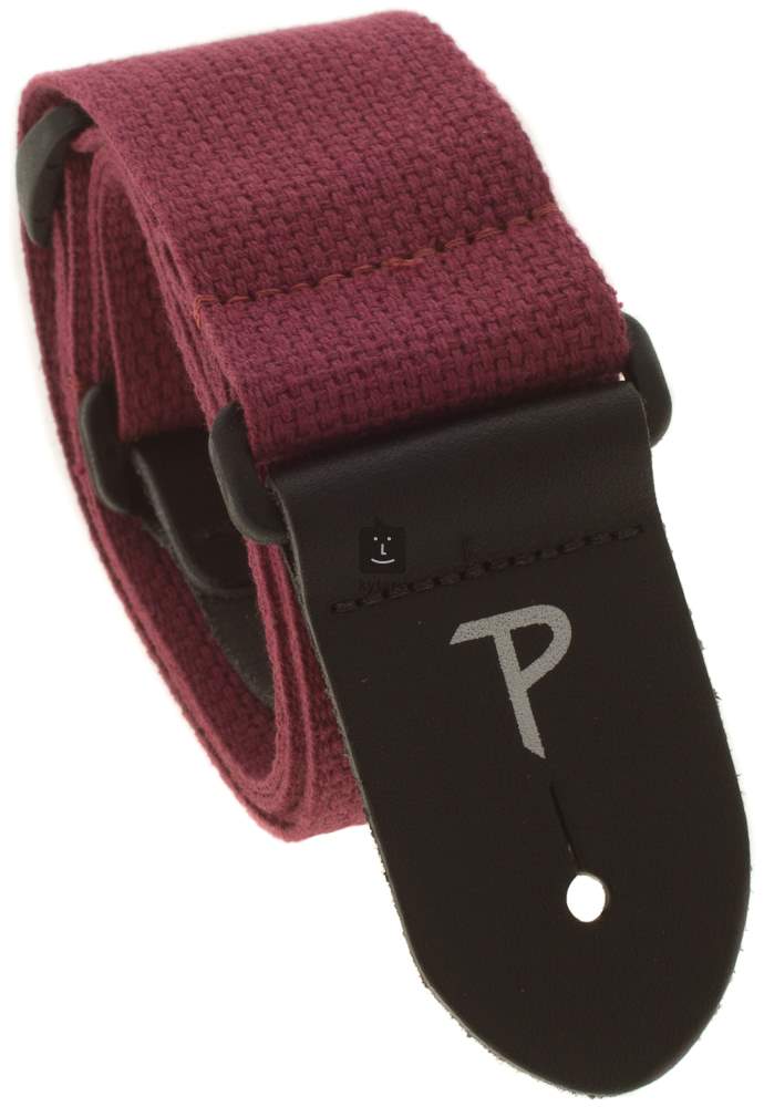 maroon guitar strap