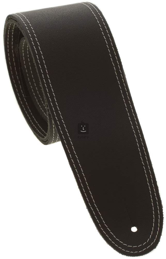 2 Black Basic Leather Guitar Strap - Perris Leathers