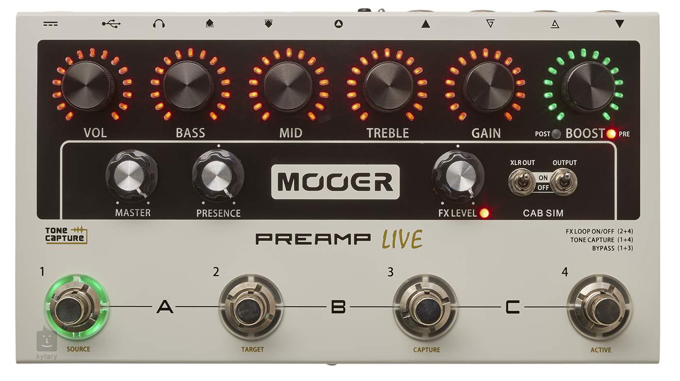 MOOER Preamp LIVE Guitar Multi-Effect | Kytary.ie