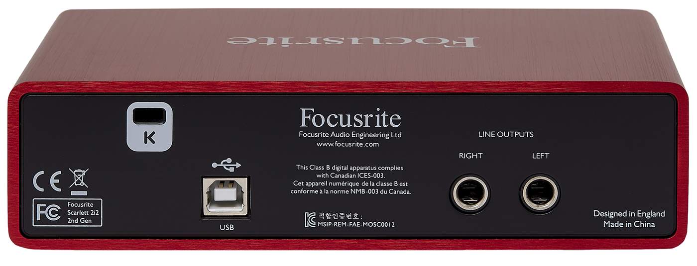 FOCUSRITE Scarlett 2i2 2nd Gen USB Audio Interface | Kytary.ie