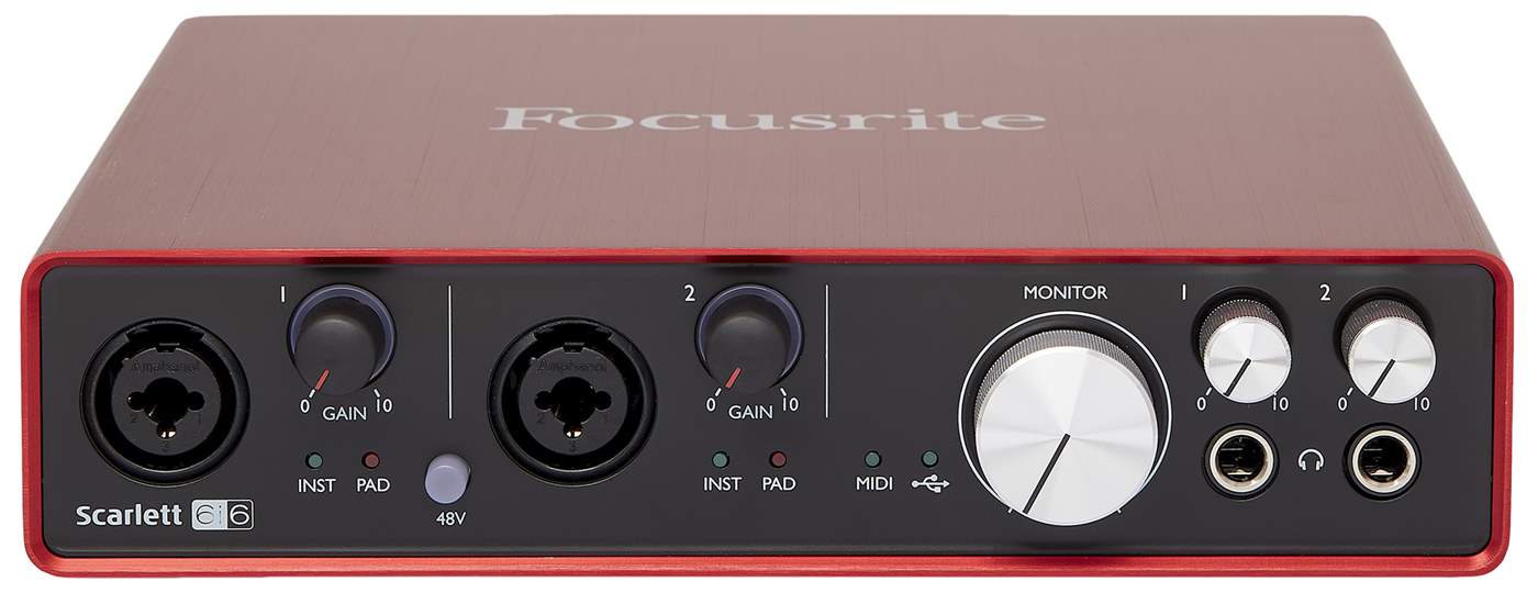 FOCUSRITE Scarlett 6i6 2nd Gen USB Audio Interface | Kytary.ie