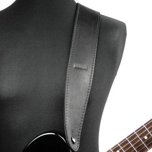 Premium Black Glove Nappa Long Bass Strap