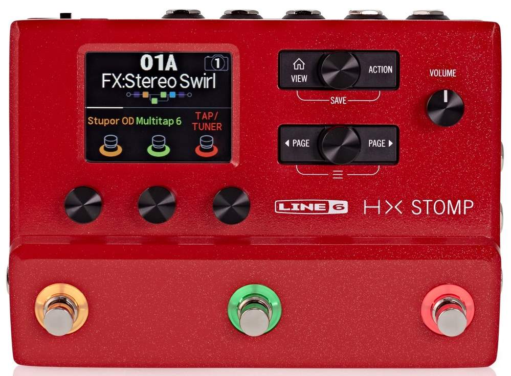 LINE 6 Helix HX Stomp Red Limited Edition (opened) Guitar Multi-Effect