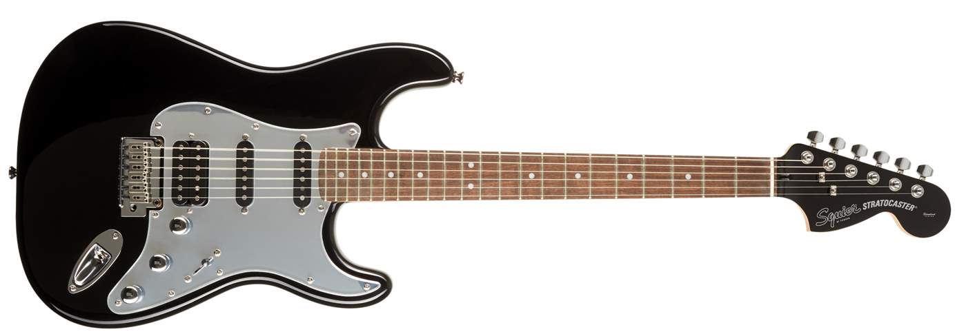 FENDER SQUIER Standard Stratocaster HSS LRL Black and Chrome