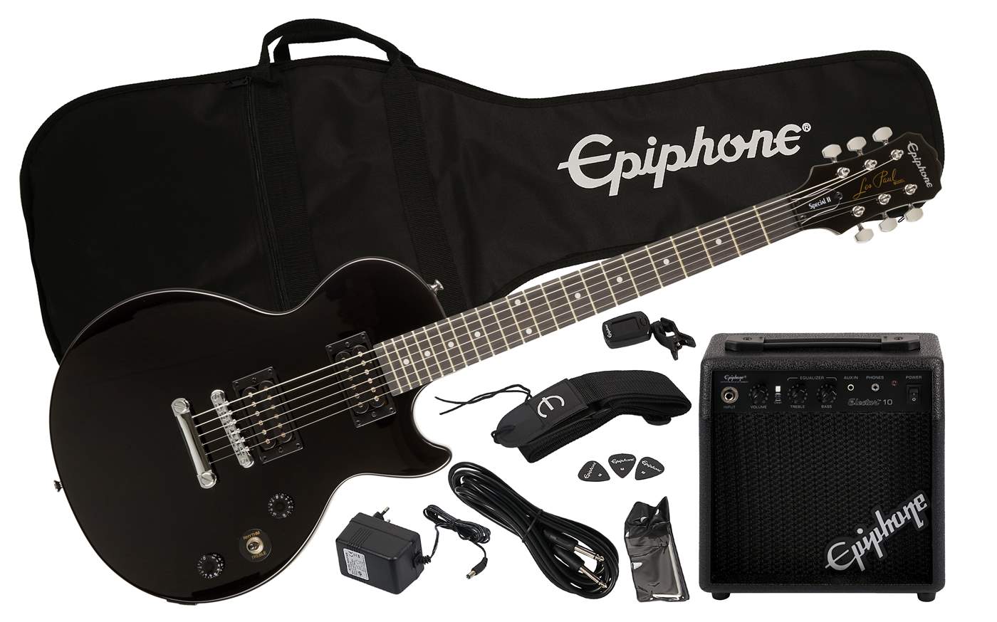 Epiphone les paul special on sale electric guitar player pack