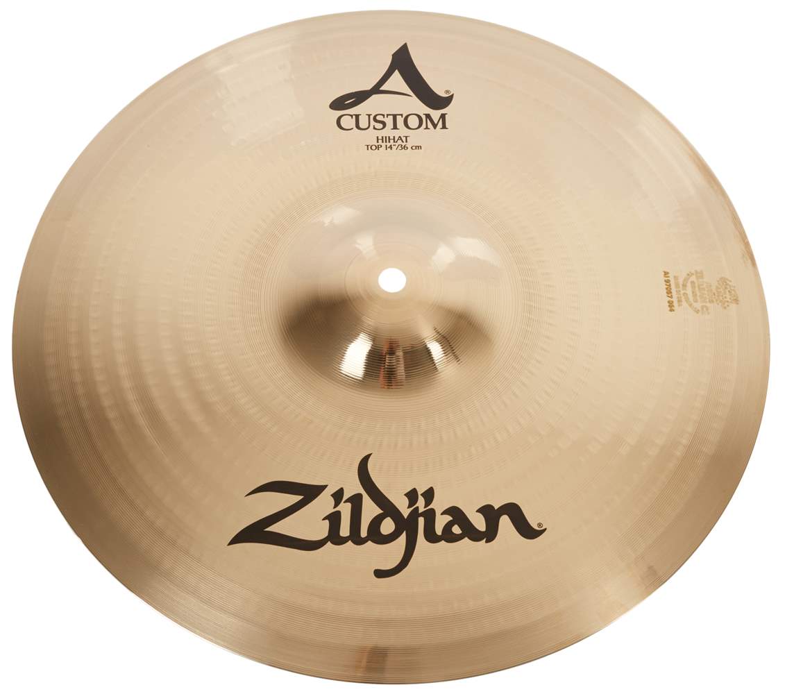 ZILDJIAN 14" A Custom HiHat Top Brilliant HiHat Top Cymbal