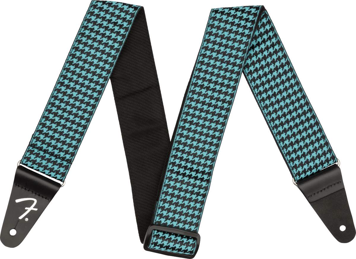 teal guitar strap