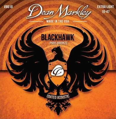 Dean Markley 8010 Xl 10 47 Blackhawk Pure Bronze Steel Acoustic Guitar Strings