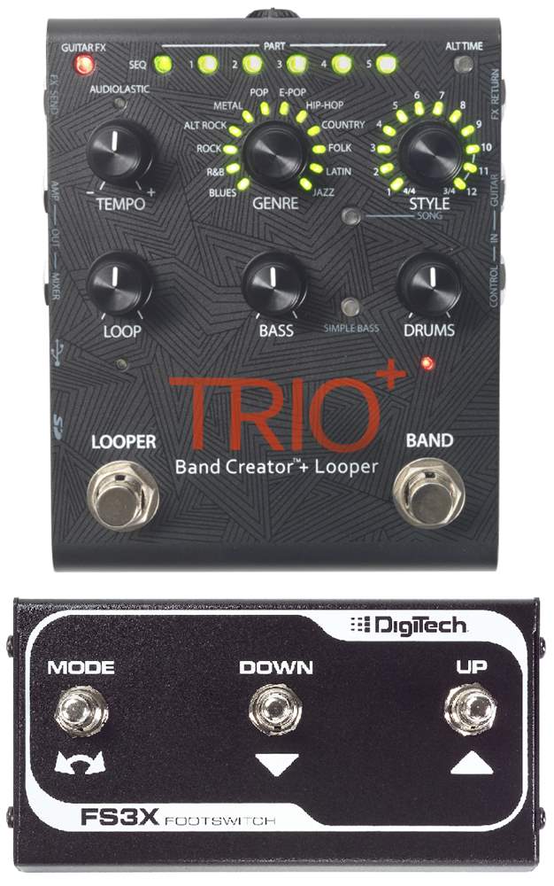 DigiTech TRIO+トリオ セッション ルーパー リズムマシン：京都 JEUGIA（ジュージヤ 器） - 楽器・音響機器