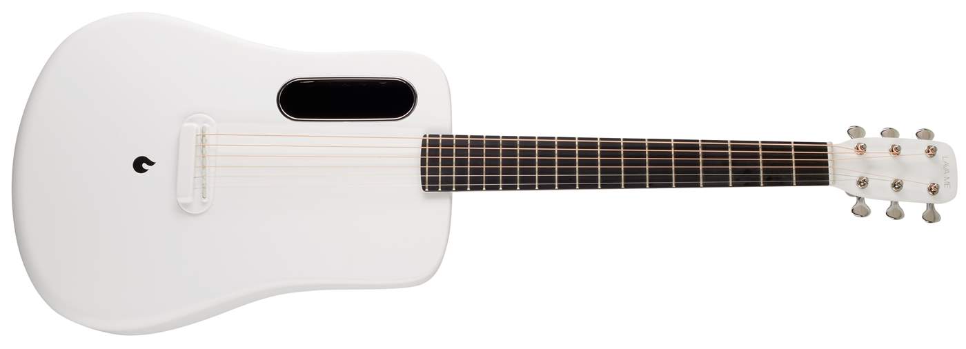 LAVA MUSIC ME2 FreeBoost White Electro-Acoustic Guitar with built