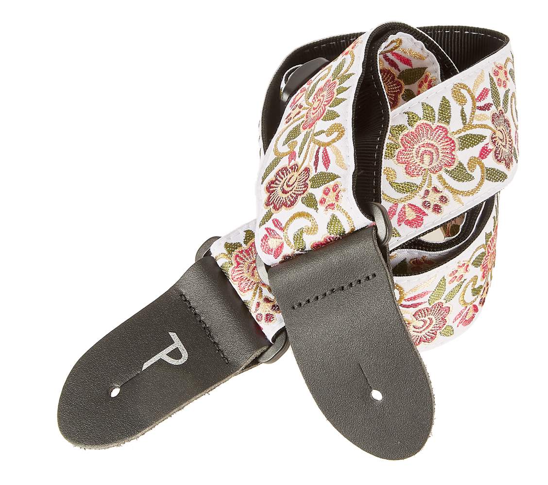 2” Big Flower Jacquard Guitar Strap with Triglide - Perris Leathers