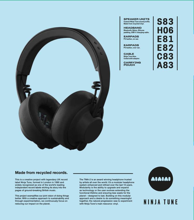 AIAIAI TMA-2 Ninja Tune Edition Wireless Headphones
