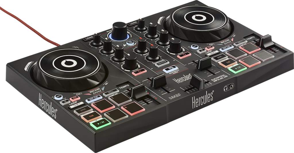 Grey Lining Numark Party Mix Two-Channel Starter DJ Controller,Hard Carrying EVA Storge Bag-Black XANAD Case for Hercules DJControl Inpulse 200