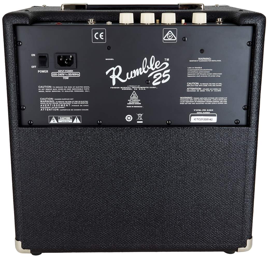 fender rumble 25 70w