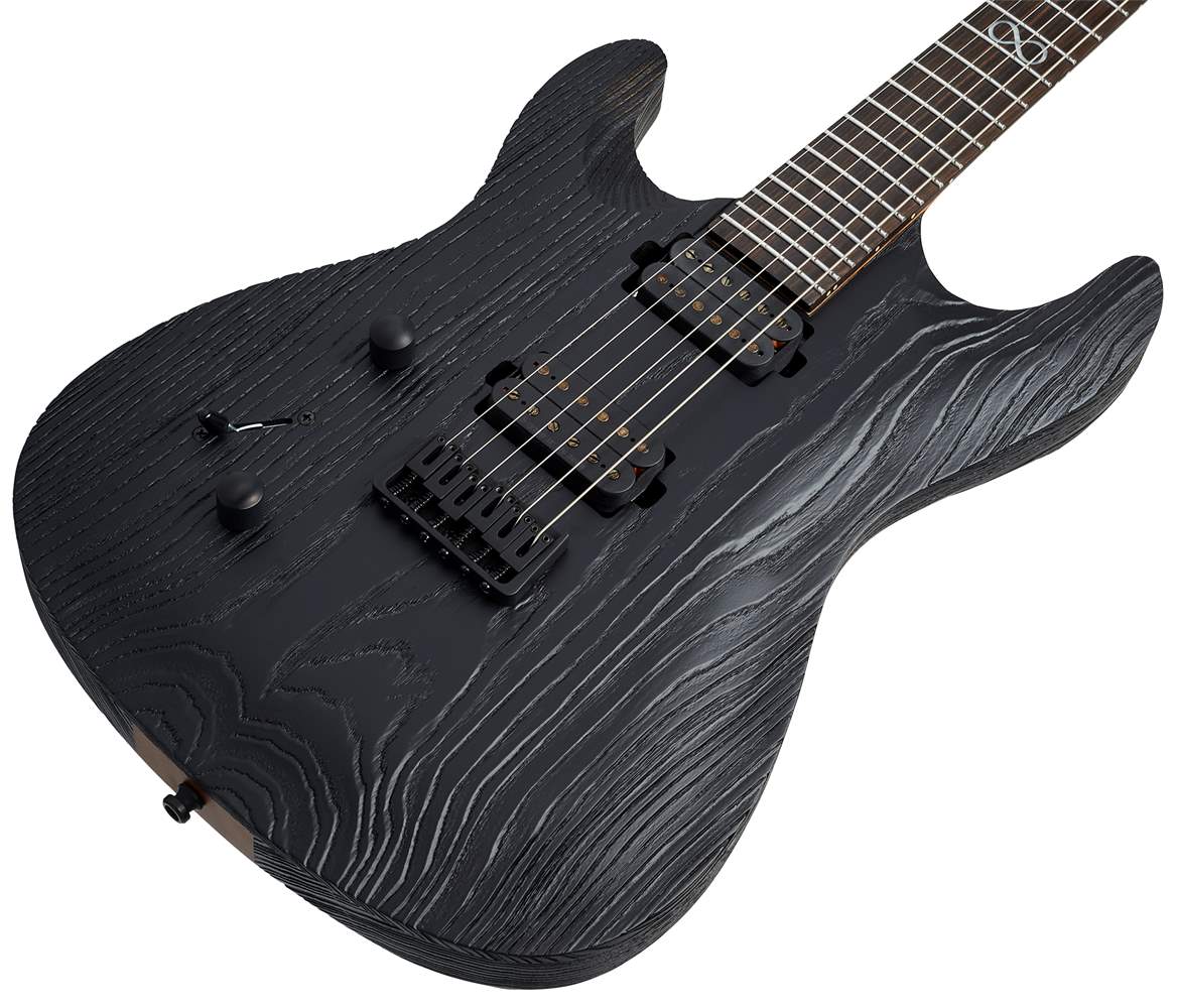 chapman guitars ml1 pro modern pitch black lh