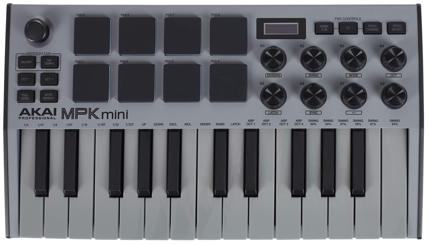 AKAI MPK mini MK3 Grey USB/MIDI Keyboard | Kytary.ie