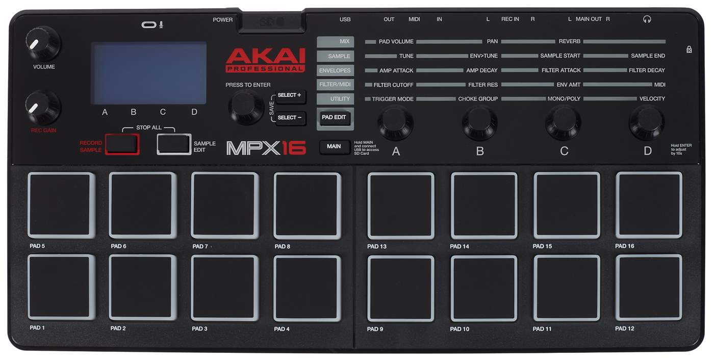 在庫安いAkai Professional MPX16 サンプラー SDカードスロット サンプラー