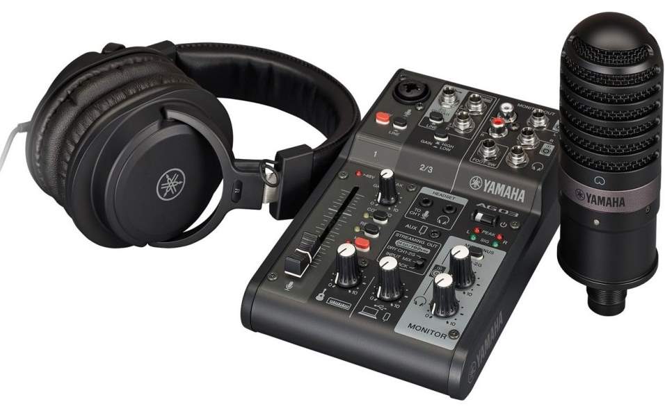 YAMAHA AG03 MK2 BK LSPK Home Recording Package | Kytary.ie