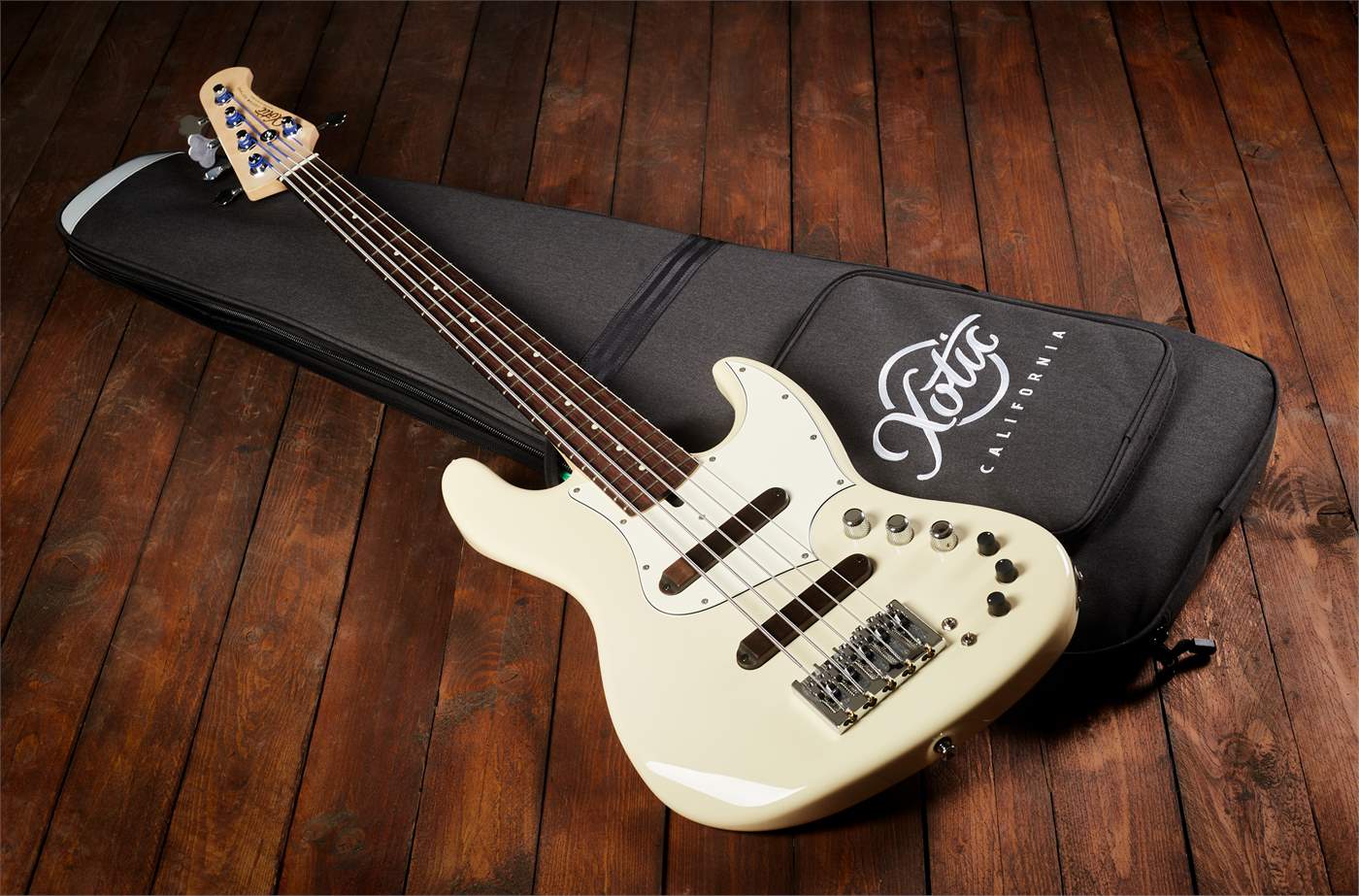 XOTIC 2021 XJ-1T 5 Vintage White Electric Bass Guitar | Kytary.ie