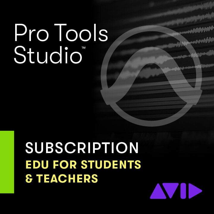 AVID PT Studio Annual Paid Annual Subscription EDU Software