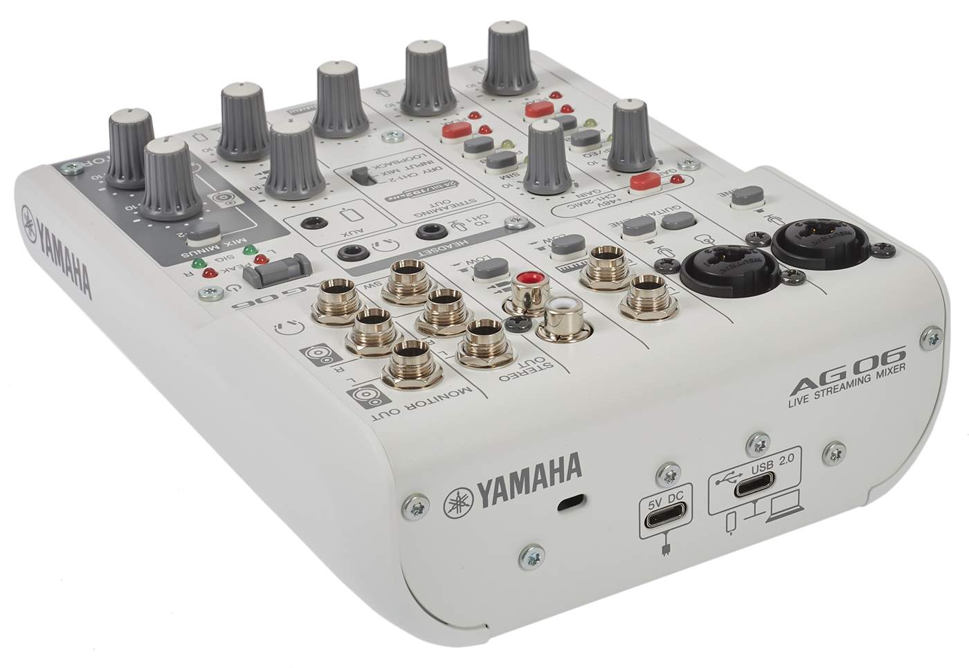 YAMAHA AG06 MK2 White Analogue Mixer | Kytary.ie