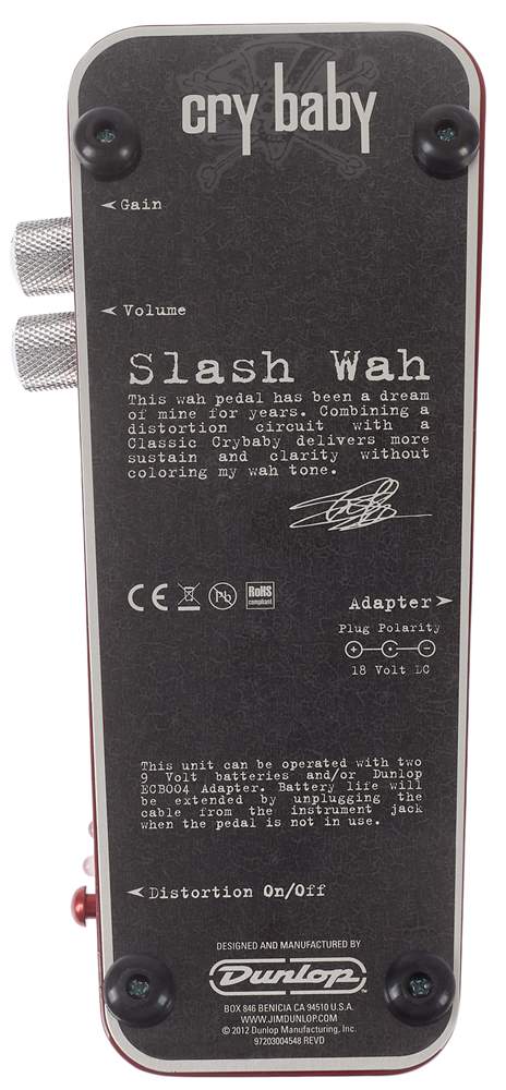 DUNLOP SW95 Slash Signature Cry Baby Wah Wah Wah Pedal | Kytary.ie