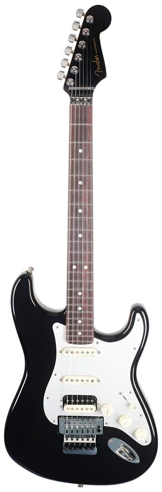 Fender American Ultra Luxe Stratocaster RW HSS FR Mystic Black « Electric  Guitar