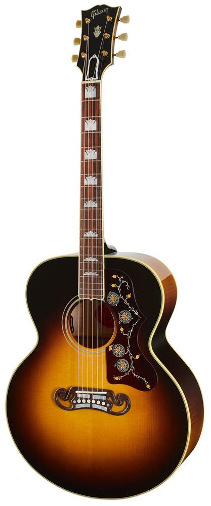 Gibson sunburst acoustic top