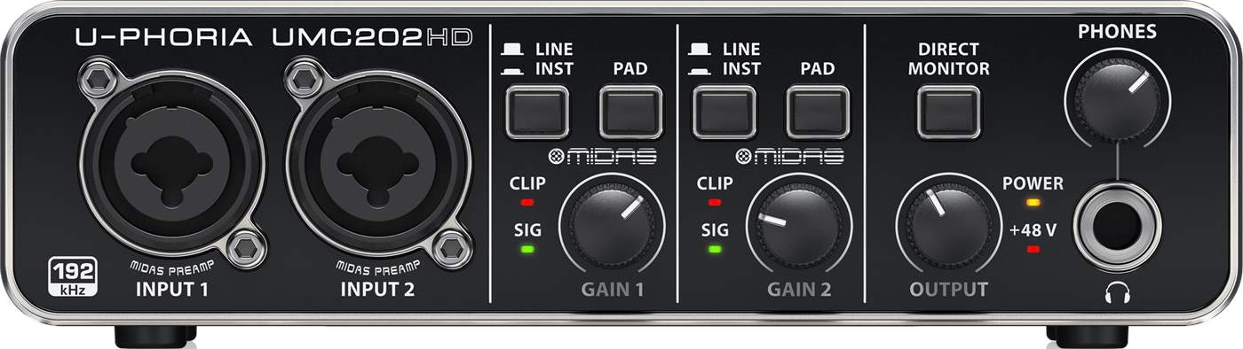 BEHRINGER UMC202HD USB Audio Interface | Kytary.ie