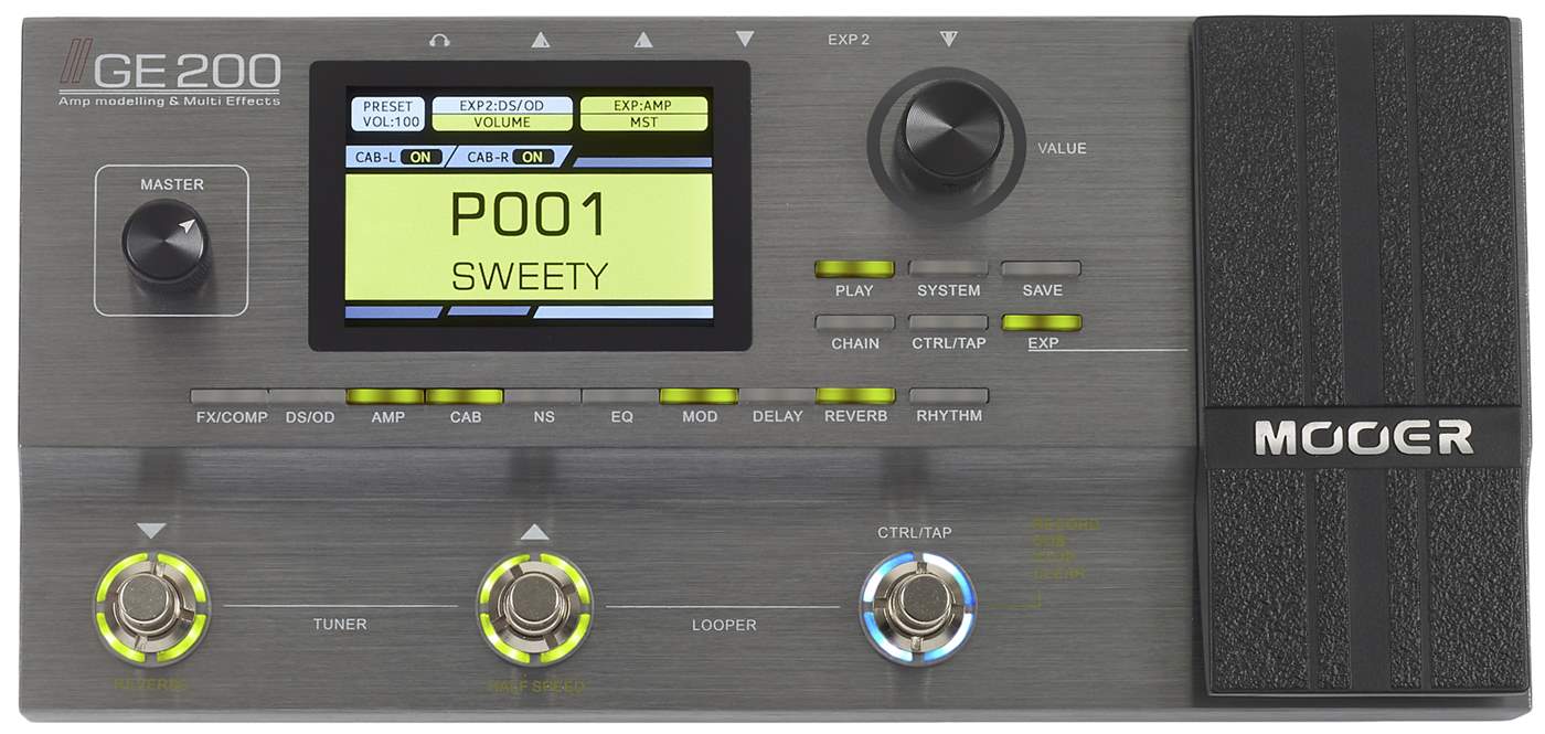 MOOER GE 200 Guitar Multi-Effect | Kytary.ie