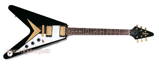 epiphone 1958 korina flying v electric guitar