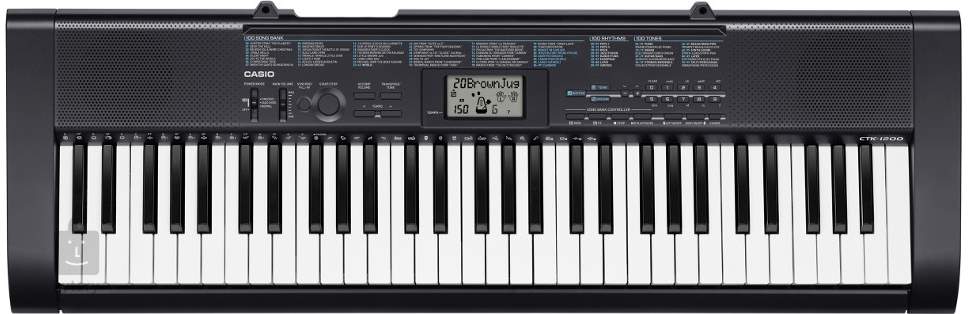 CASIO CTK-1200 Keyboard Touch-Sensitive Keys