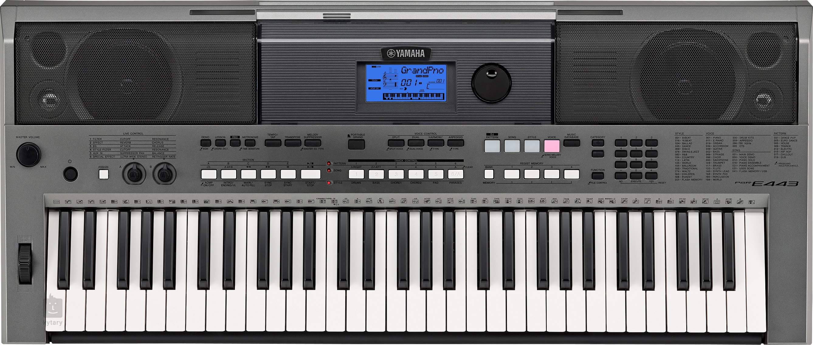 keyboard psr e443