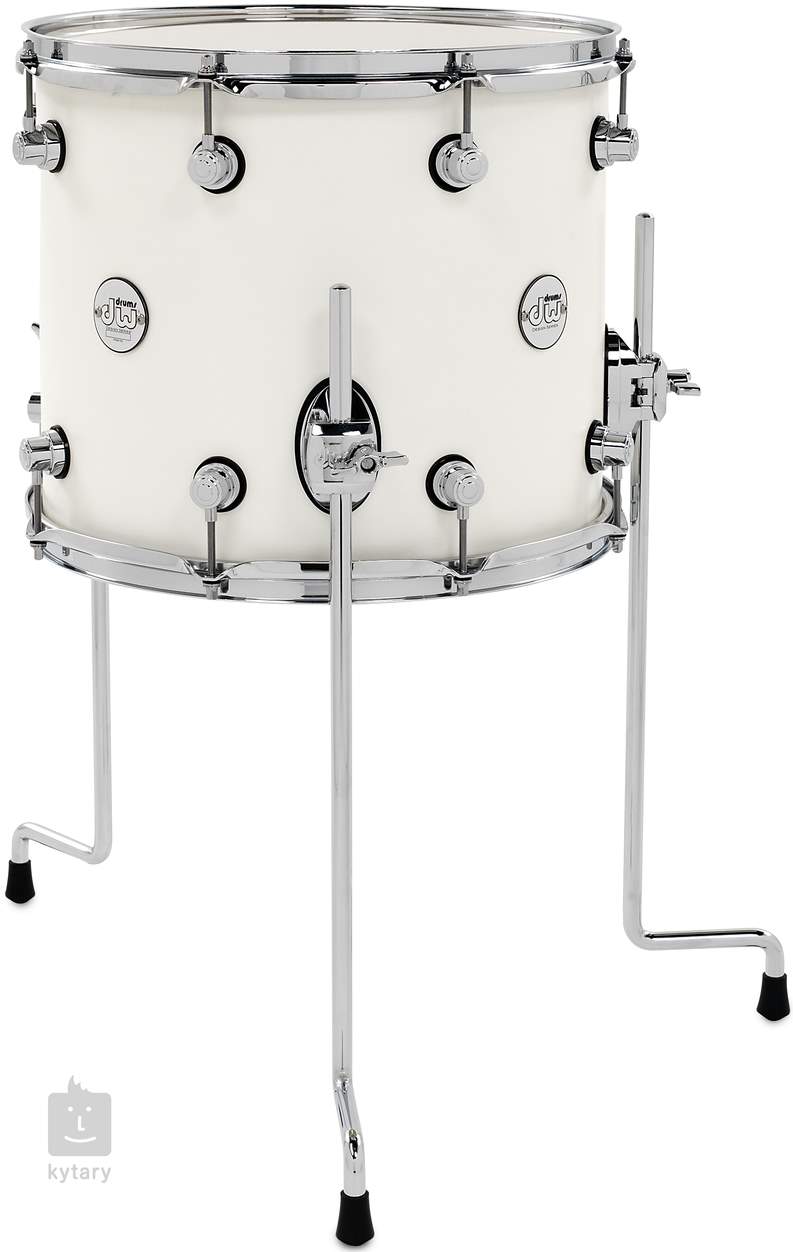 Dw 14x12 Design Series White Gloss Floor Tom 