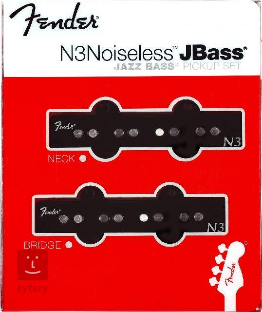 FENDER N3 Noiseless Jazz Bass Set Electric Bass Guitar Pickup Set