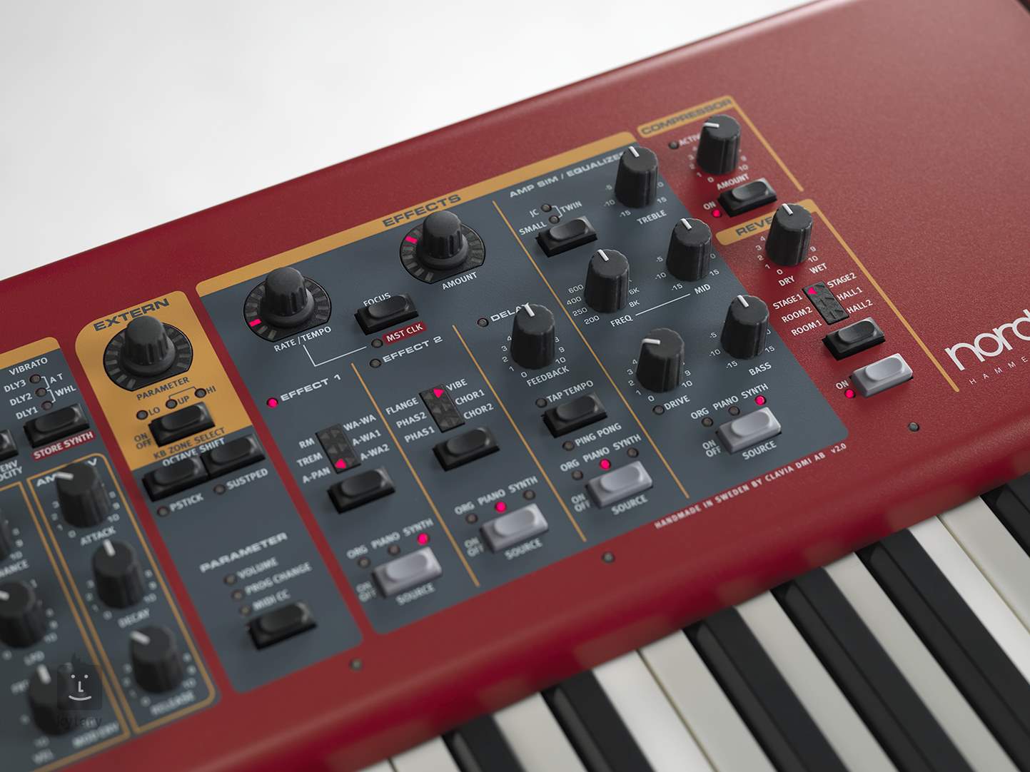 CLAVIA Nord Stage2 EX HA76 ケース付き - 鍵盤楽器