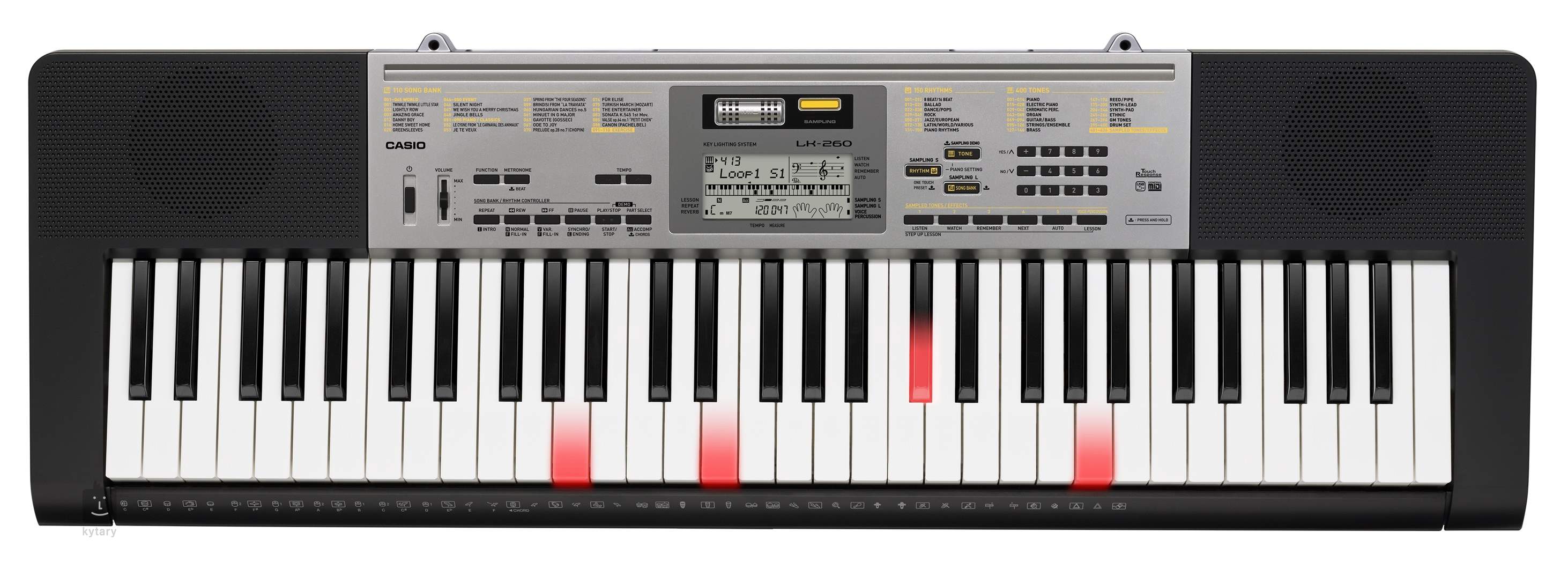 CASIO LK260 Keyboard with TouchSensitive Keys