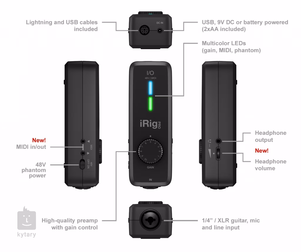 IK MULTIMEDIA iRig PRO I/O Guitar Interface