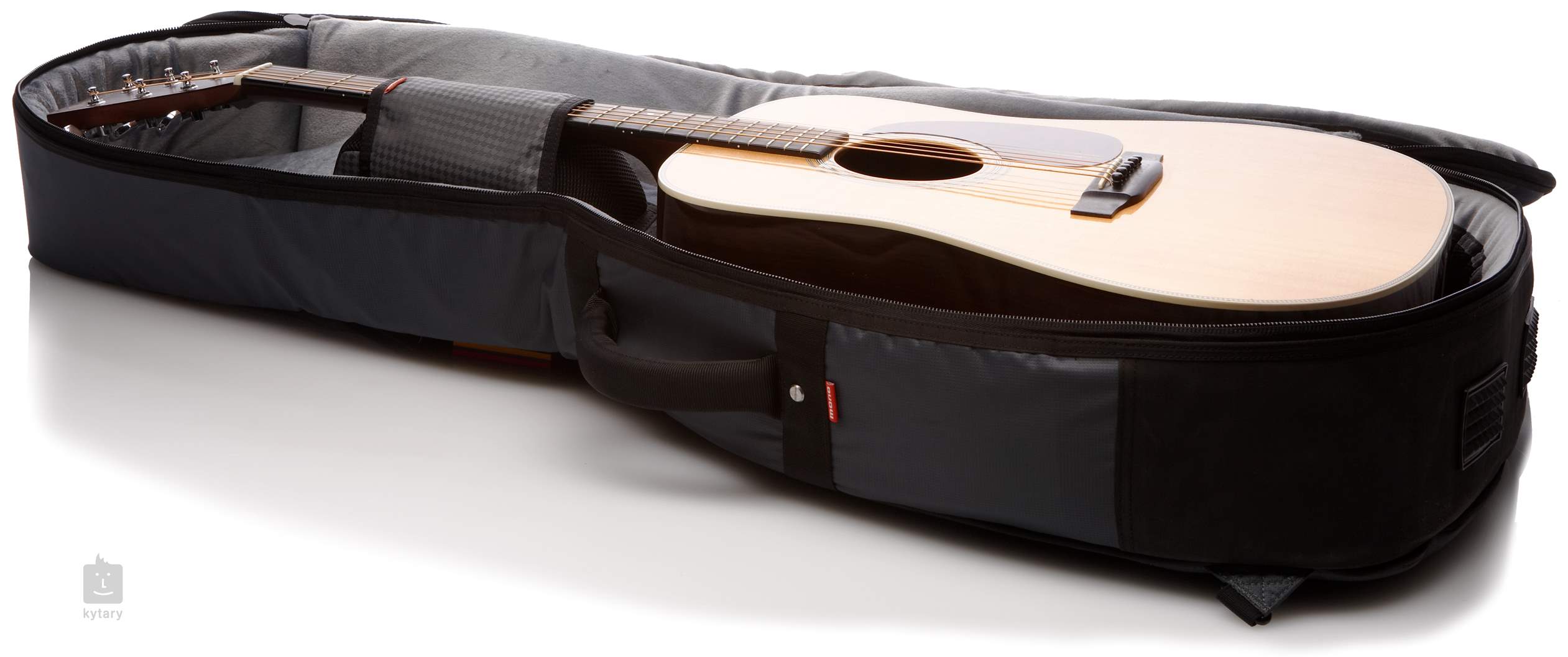 acoustic guitar and case