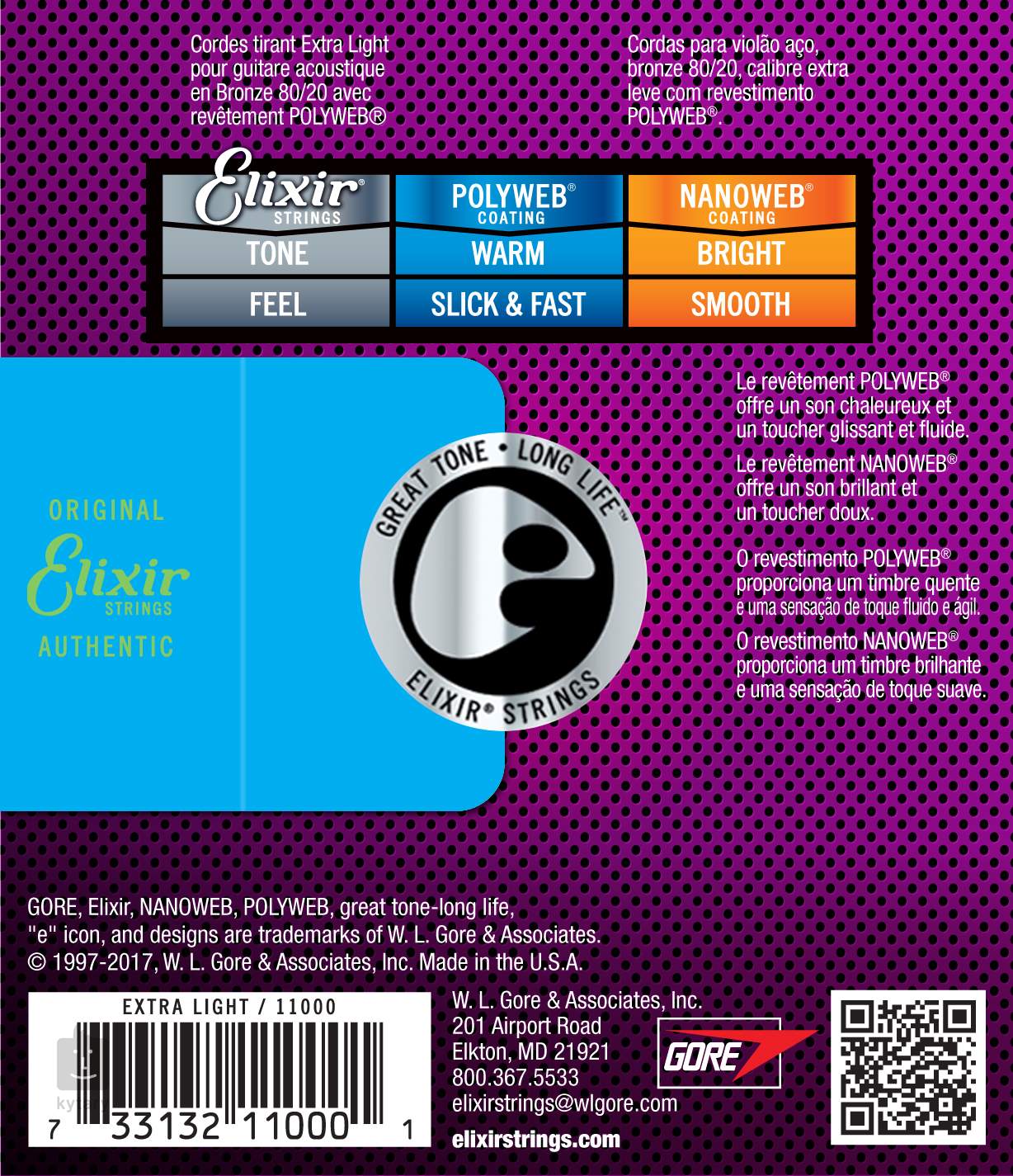 elixir polyweb light acoustic guitar strings