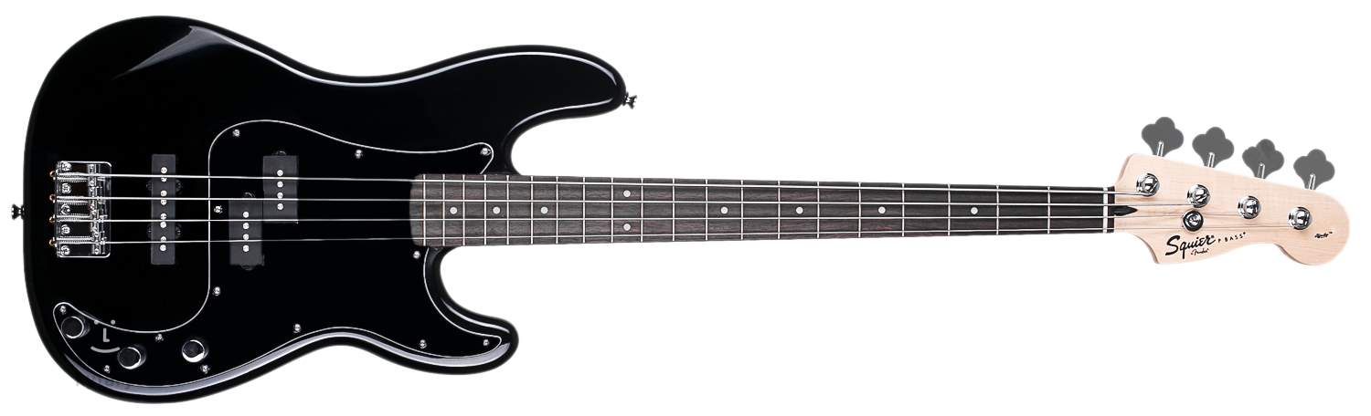 fender squier affinity series precision bass pj il black