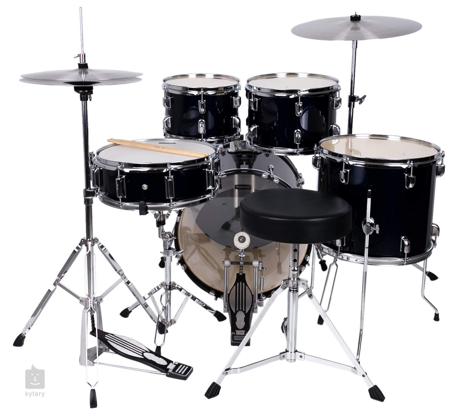 TORNADO Studio Set Royal blue Drum Kit with Cymbals | Kytary.ie