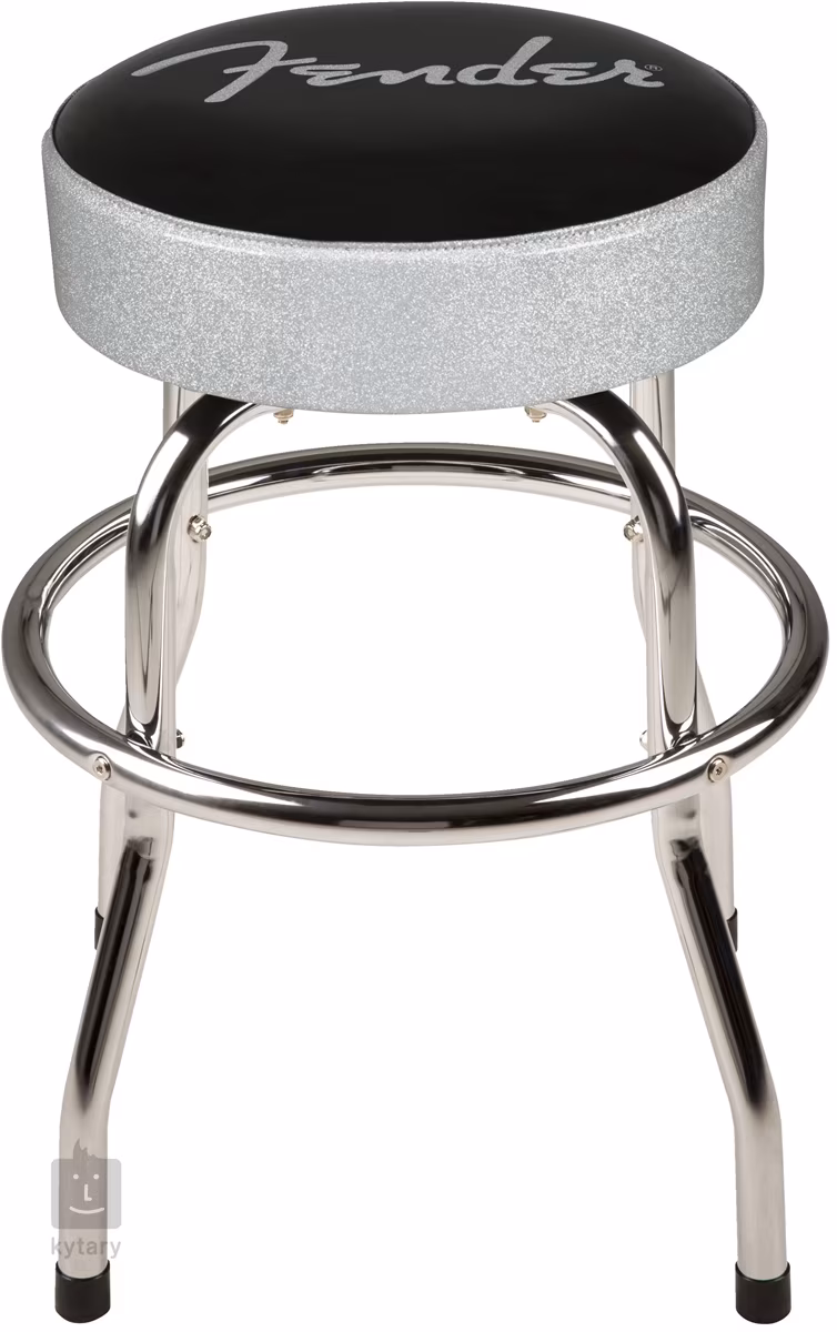 FENDER 24" Barstool Silver Sparkle Guitar Stool Kytary.ie