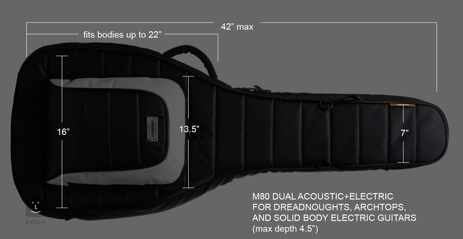 MONO Dual Acoustic Electric Gig Bag for Two Guitars