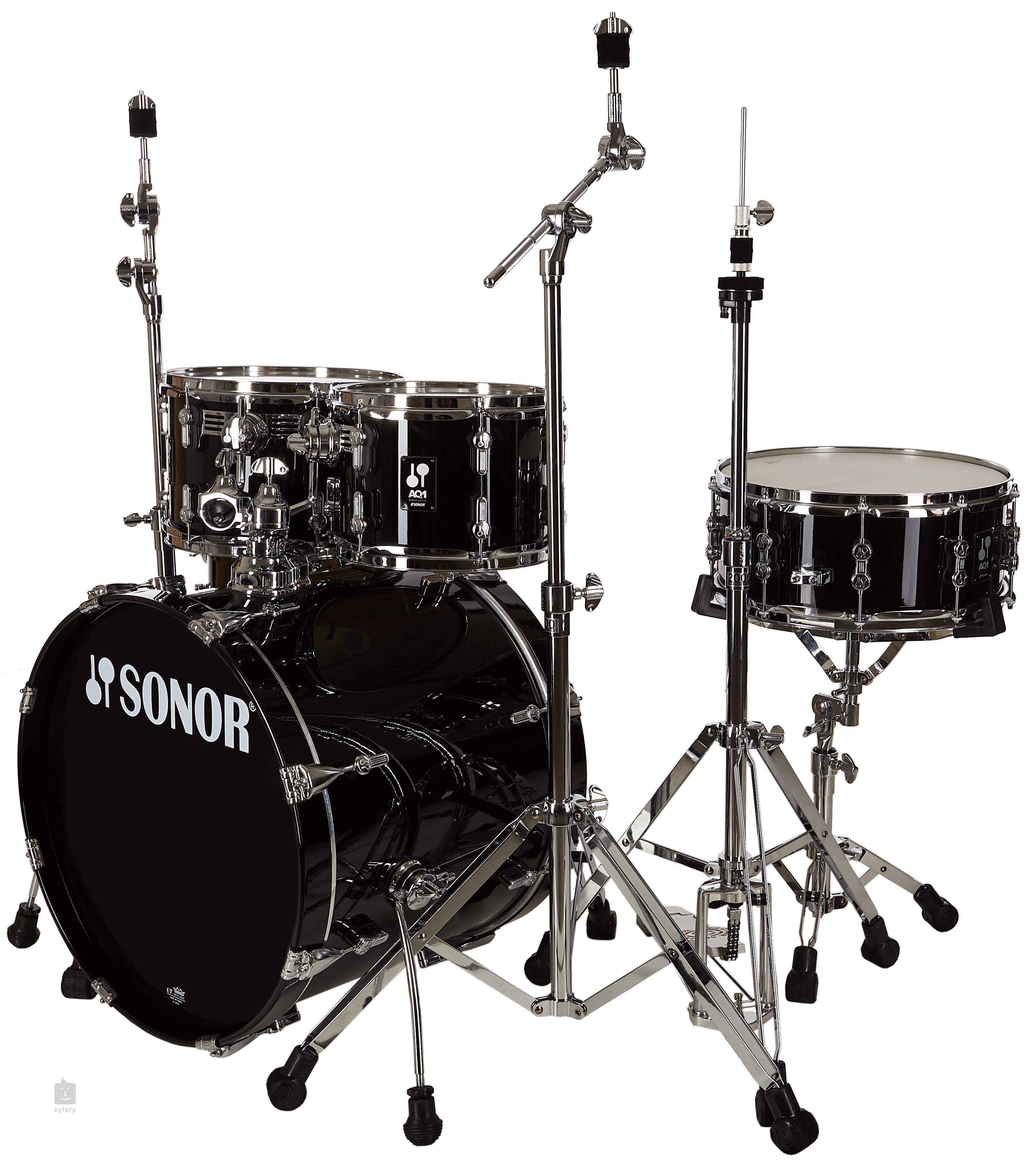 SONOR AQ1 Piano Black Studio Set Drum Kit