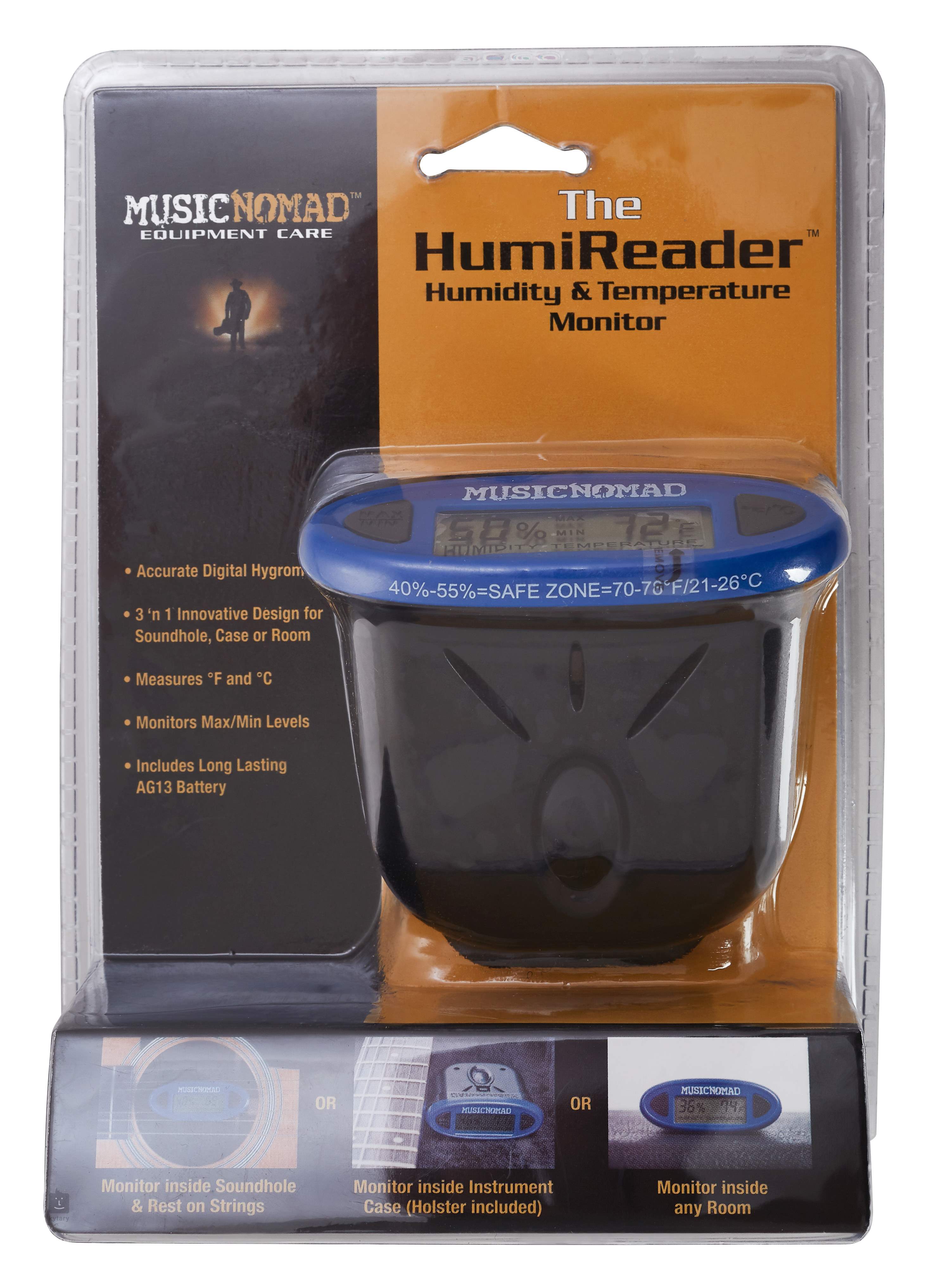 Music Nomad Premium Humidity Care System - Humidifier & Reader