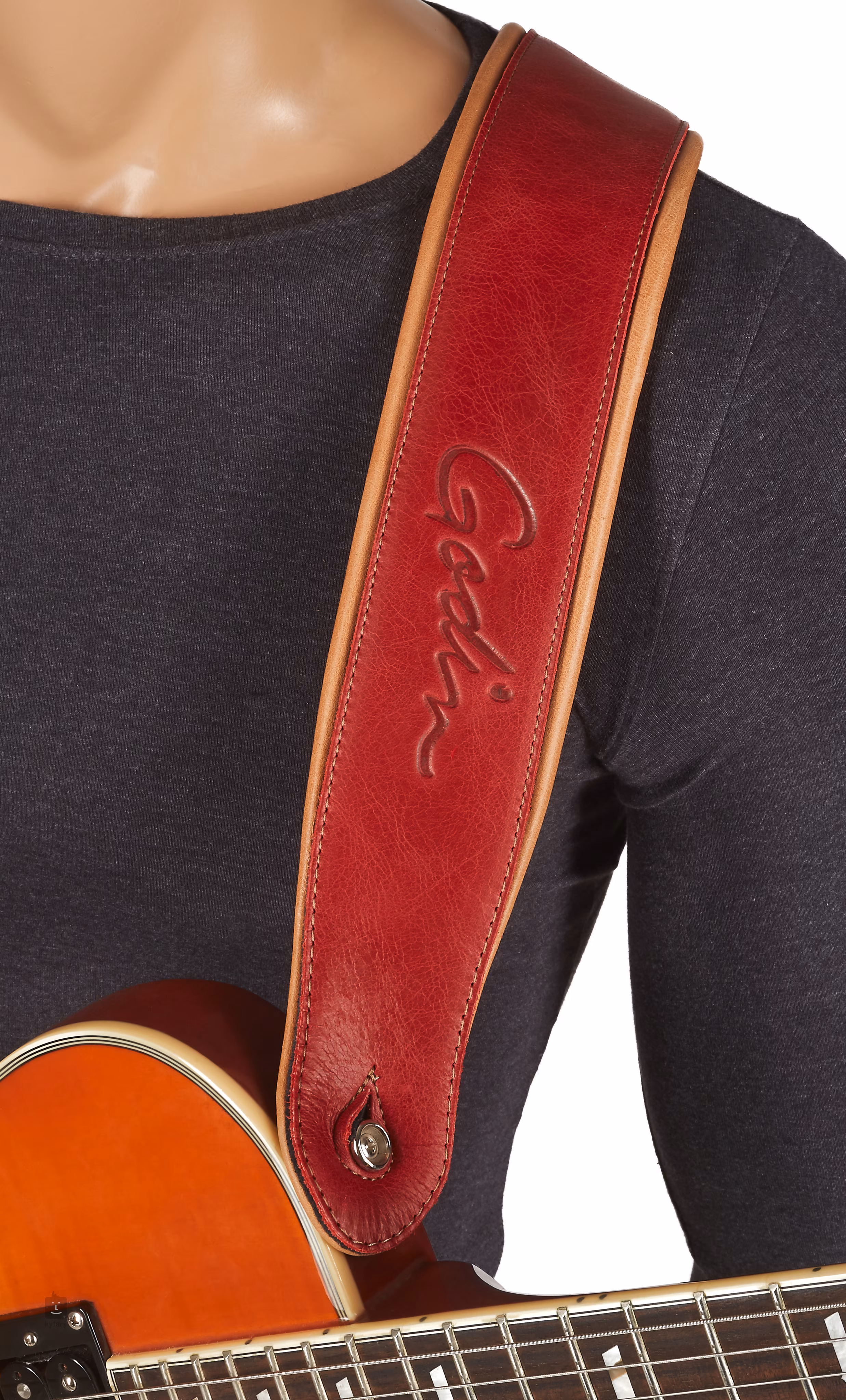 GODIN Vintage padded leather Guitar Strap