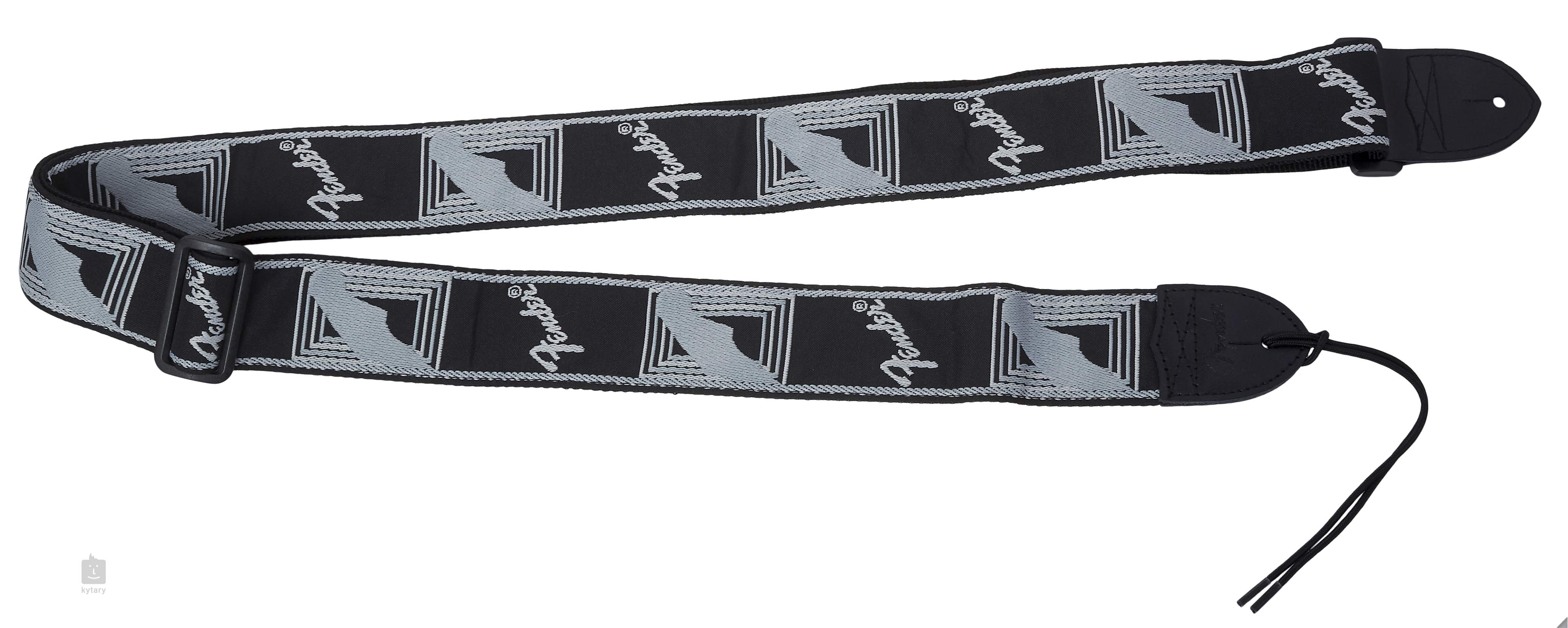 FENDER Monogramm Strap Black-Light Grey-Dark Grey Guitar Strap