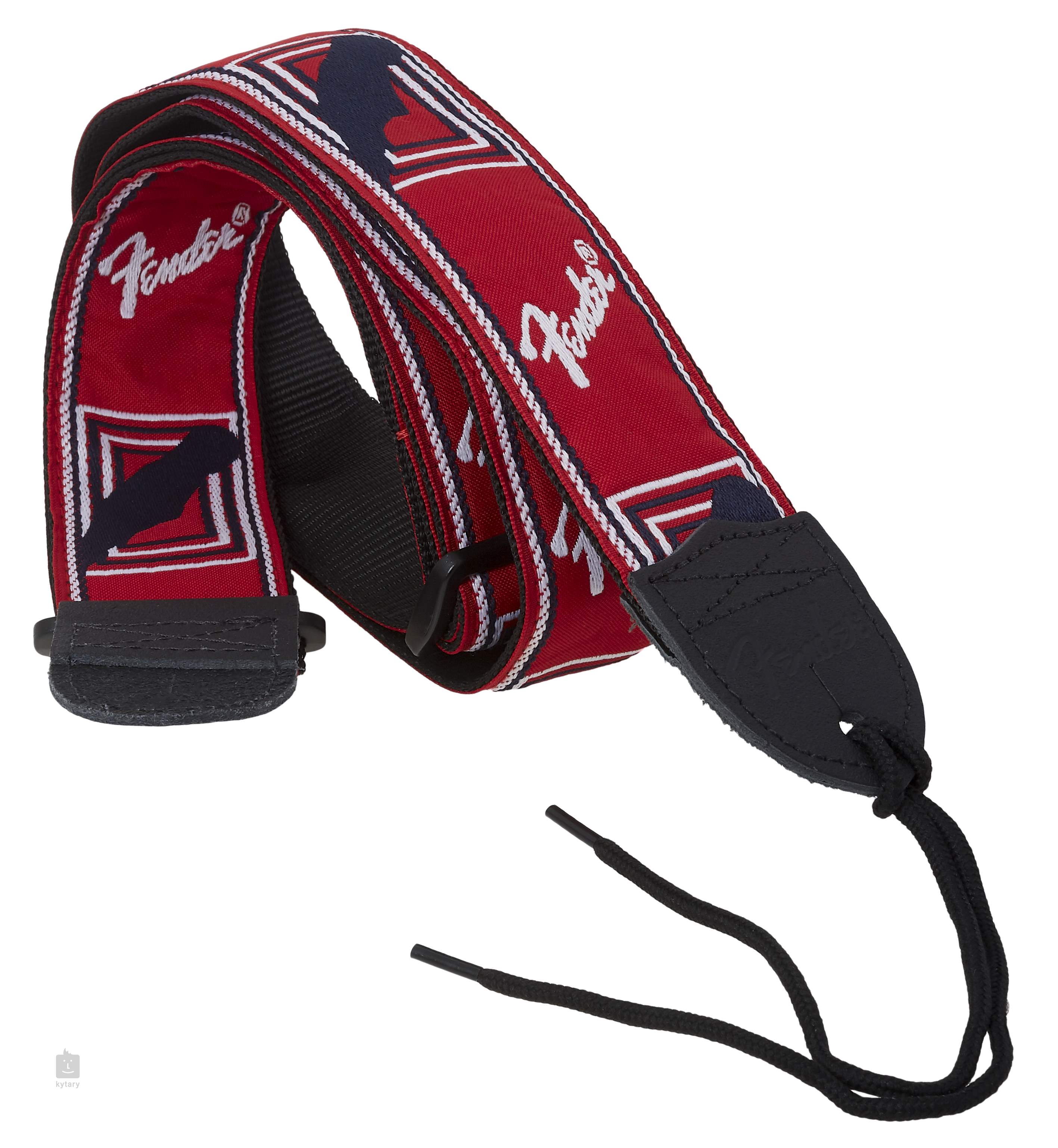 FENDER Monogramm Strap Red-White-Blue Guitar Strap